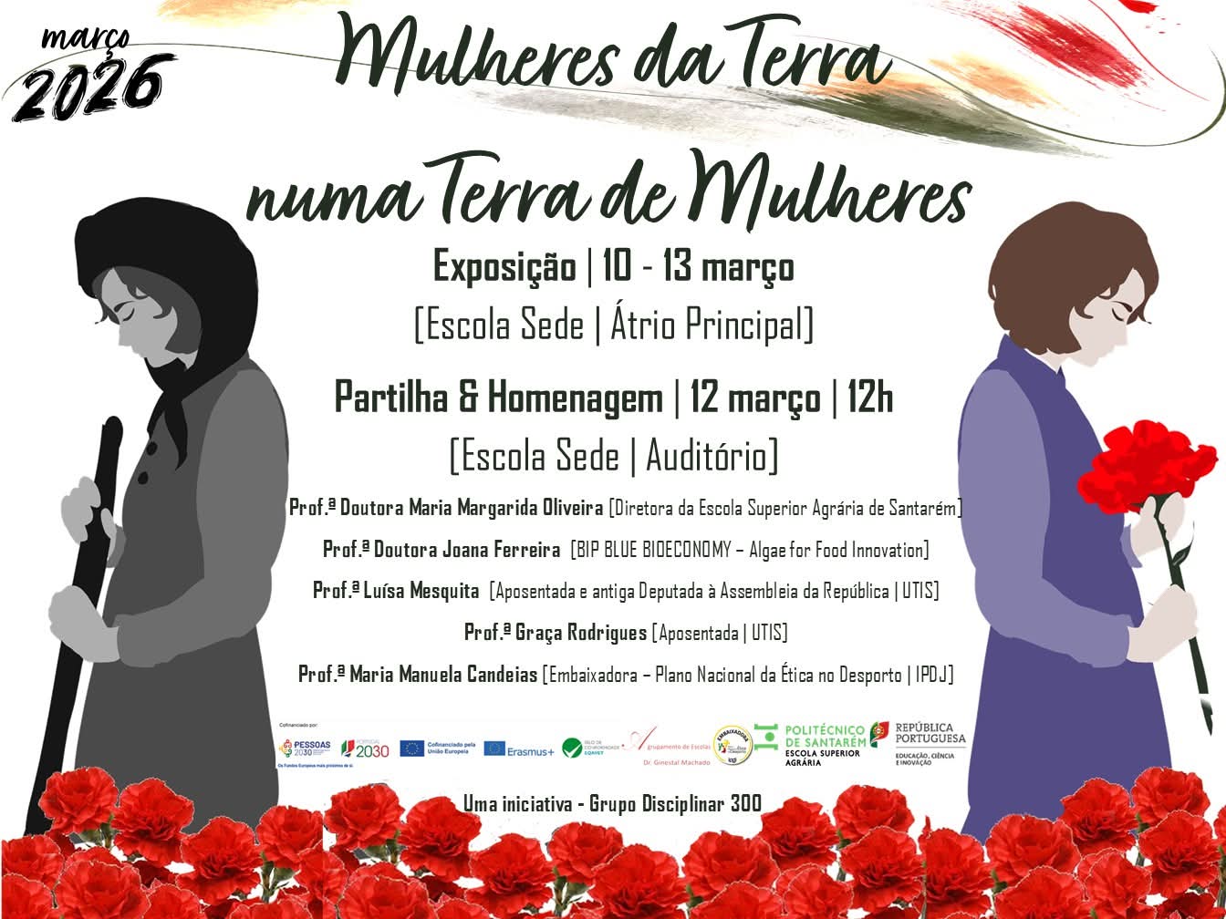 Cartaz da atividade Mulheres da Terra numa Terra de Mulheres