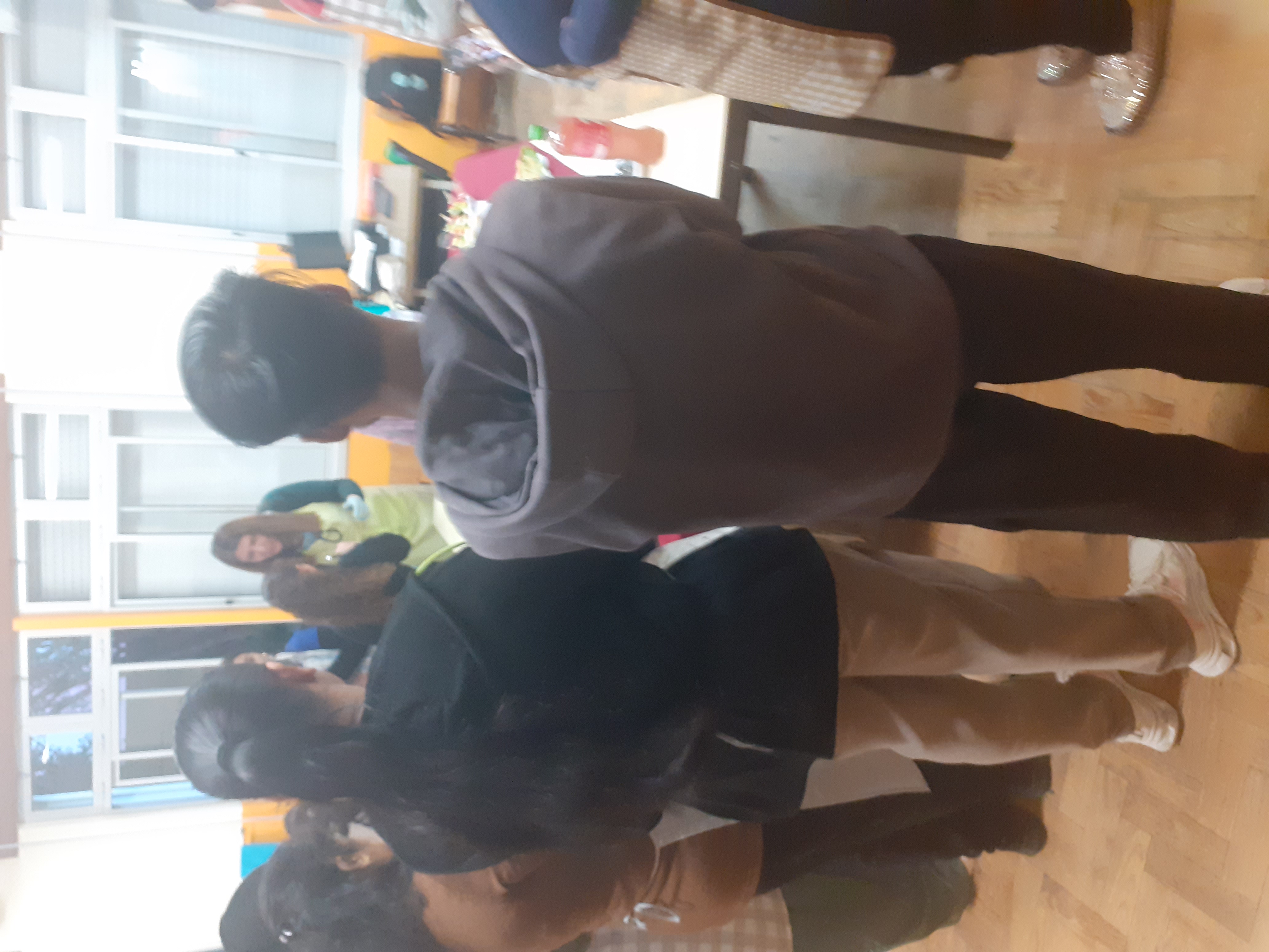 Momento de convívio com alunos de Português Língua de Acolhimento